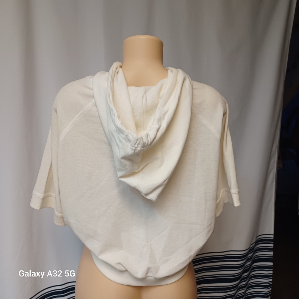 Fila Off-Cream  Cropped Hoodie Size S - Picture 7 of 13
